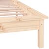 vidaXL LED Bed Frame without Mattress 180x200 cm Super King Solid Wood