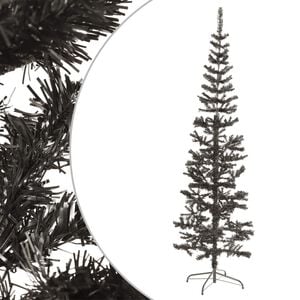 vidaXL Christmas Tree | Black | PVC | 210 cm, Slim | Adjustable Armrests