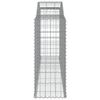vidaXL Arched Gabion Baskets 2 pcs 300x50x120/140 cm Galvanised Iron