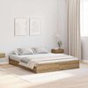 vidaXL Storage Bed Frame Artisan Oak 160 x 200 cm Engineered Wood