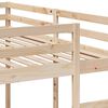 vidaXL Triple Bunk Bed Frame 200x200/80x200 cm Solid Wood Pine