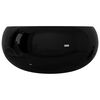 vidaXL Basin Ceramic Round Black 40x15 cm