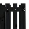 vidaXL Garden Planter with Fence Design Black 70x70x70 cm Solid Wood Pine