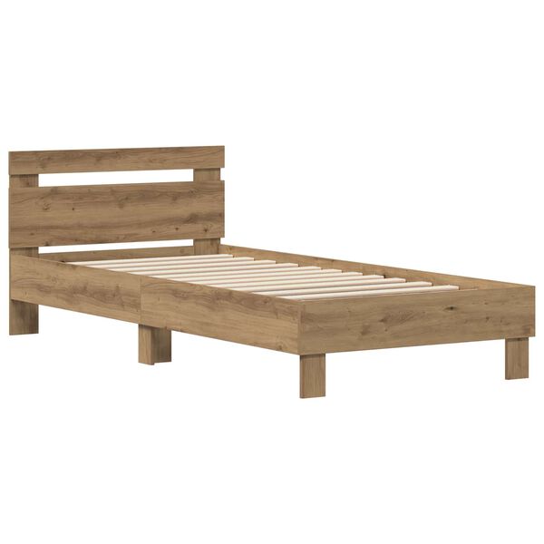vidaXL Bed Frame Artisan Oak 75 x 190 cm Engineered Wood