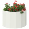 vidaXL Planter White 60 x 30 x 35 cm Steel
