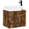 vidaXL Bathroom Furniture Set Smoked Oak Engineered Wood
