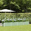 vidaXL Planter Pastel Green 385 x 50 x 45 cm Galvanised Steel