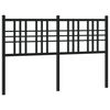 vidaXL Metal Headboard Black 137cm