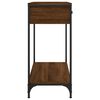 vidaXL Console Table Brown Oak 75x34.5x75 cm Engineered Wood