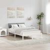 vidaXL Bed frame White and light grey 120 x 200 cm Solid pine wood