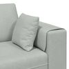 vidaXL Velvet Sofa with Cushion Light Grey 208 cm Velvet