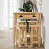 vidaXL 5 Piece Bar Set Solid Wood Pine