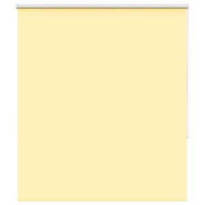 vidaXL Roller Blind Blackout Yellow 140x150 cm Fabric Width 136.6 cm Polyester
