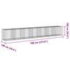 vidaXL Gabion Basket with Cover 700x100x100 cm Galvanised Iron