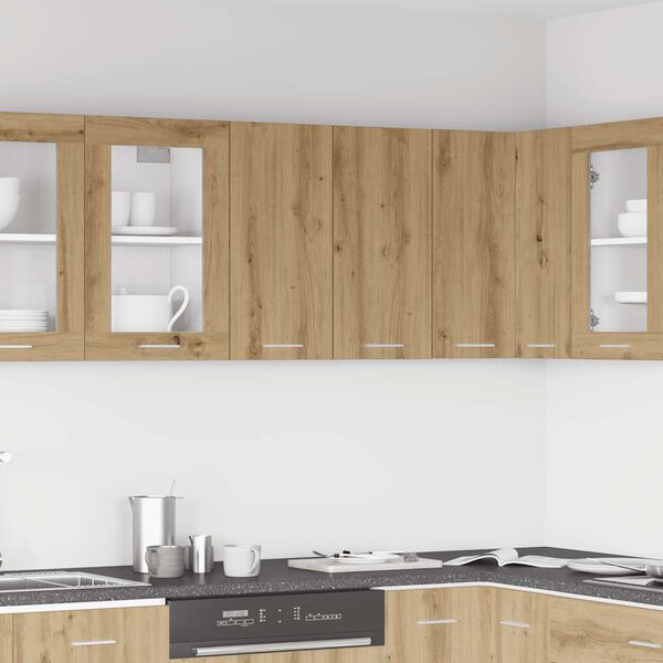 vidaXL Kitchen Wall Cabinet Lyon&nbsp;Artisan Oak&nbsp;60x31x60 cm Engineered Wood