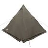 vidaXL Family Tent Tipi 6-Person Brown Waterproof