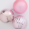 vidaXL Christmas Bauble Set XXL 3 pcs Pink Plastic