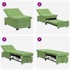 vidaXL Sofa Bed Light green 67 x 194 x 38 cm Velvet