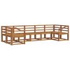 vidaXL Outdoor Sofa Set 7 pcs Natural Solid Acacia Wood