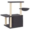 vidaXL Cat Tree with Sisal Scratching Posts Dark Grey 83 cm