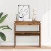 vidaXL Console Table Old Wood 80x30x80 cm Engineered Wood