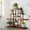 vidaXL Flower Stand 110x25x96 cm Solid Wood Fir