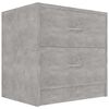 vidaXL Bedside Cabinets 2 pcs Concrete Grey 40x30x40 cm Engineered Wood