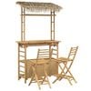vidaXL Outdoor Bar Table and Stools 3 pcs Natural Bamboo