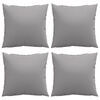 vidaXL Sofa Cushions 4 pcs Grey 60x60 cm Fabric