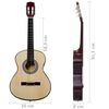 vidaXL Classical Guitar for Beginner with Bag 3/4 36"