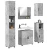 vidaXL Bathroom Furniture Set Wall-mounted 5 pcs Concrete Grey