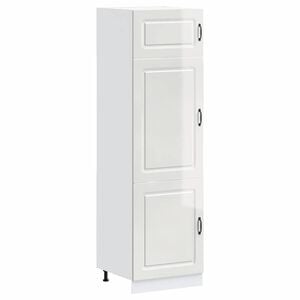 vidaXL Kitchen Cupboard Kalmar High Gloss White Engineered Wood