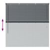 vidaXL Window Blind with Curtains Manual Dark grey Aluminium