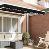 vidaXL Awning Valance Black 280 x 20 cm Canvas