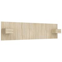 vidaXL Bed Headboard with Cabinets Sonoma Oak Engineered Wood