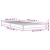 vidaXL Bed Frame without Mattress Grey Sonoma 100x200 cm
