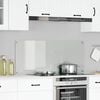 vidaXL Kitchen Backsplash Transparent 120 x 50 cm Tempered Glass