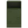 vidaXL Bedside Cabinet Olive Green 34.5x39x62 cm Steel