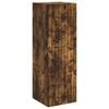 vidaXL Wall-mounted Bathroom Cabinet Smoked Oak 33 x 34.5 x 100 cm