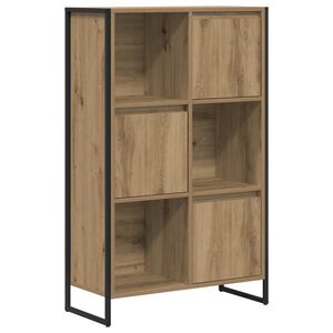 vidaXL Book Cabinet 68 x 30 x 108.5 cm Engineered Wood Artisian Oak