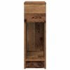 vidaXL Bedside Cabinet with Drawer Old Wood 20x36x60 cm