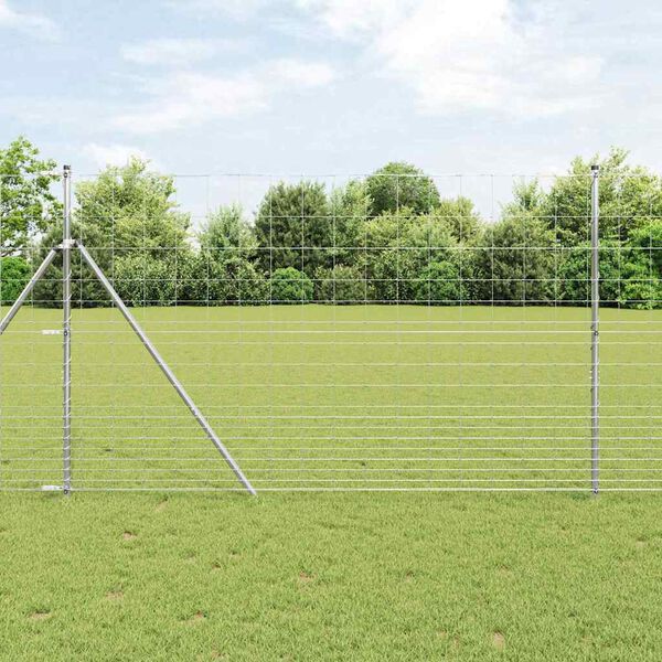 vidaXL Wild Fence Hot Dip Galvanized 1000 x 150 x 0.18 cm Iron