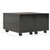 vidaXL Coffee Table High Gloss Black 60x60x35 cm Engineered Wood