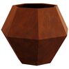 vidaXL Planter Rusty 75 x 75 x 60 cm Weathering Steel