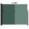 vidaXL Retractable Side Awning Dark Green 170x300 cm