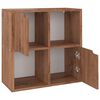 vidaXL Bookshelf | Brown oak | Engineered wood | Medium | Bookshelf