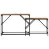 vidaXL Console Table 2 pcs Old Wood 100 x 28 x 75 cm Engineered Wood