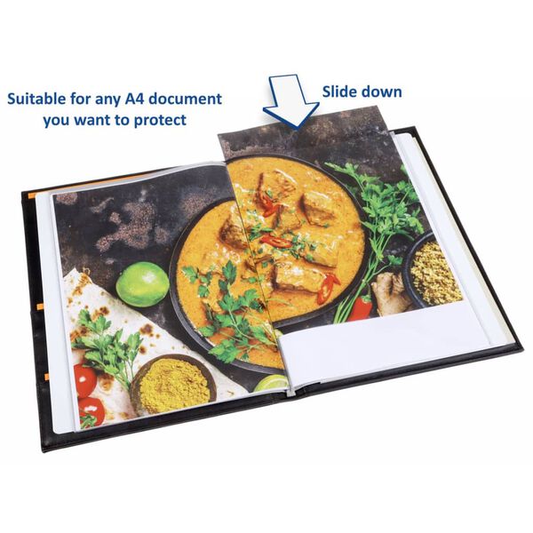 rillstab Display Book A4 Ambassador Luxe 20 Pockets Black