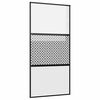 vidaXL Sliding Door Black 102.5 x 205 cm Tempered glass and Aluminium