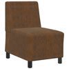 vidaXL Modular Sofa Unit Armless Brown 55 x 74 x 82 cm